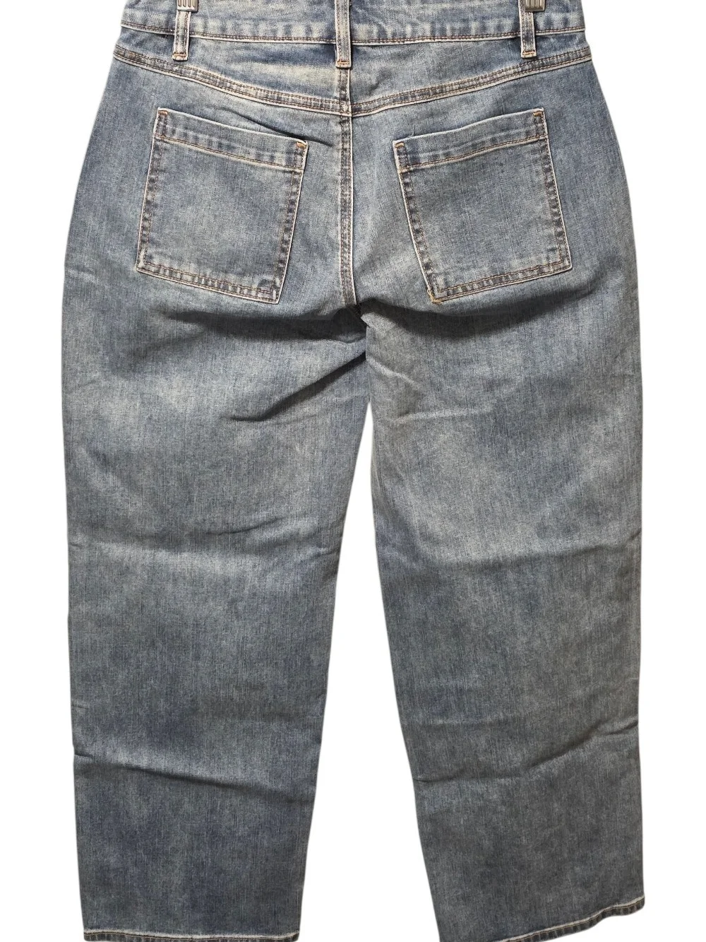 Women’s Gray Boot Cut Jeans with Holiday Embroidery - Picture 2 of 6